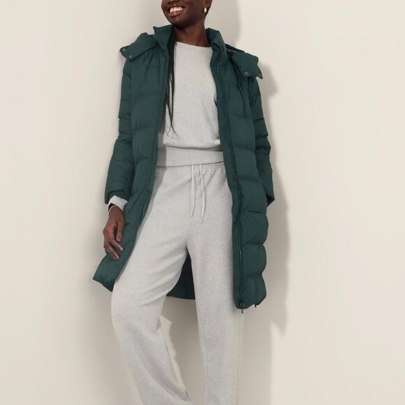 Athleta Downtown Puffer Parka - Size Small - Color CYPRESS - *NEW WITH TAGS* - Picture 4 of 5